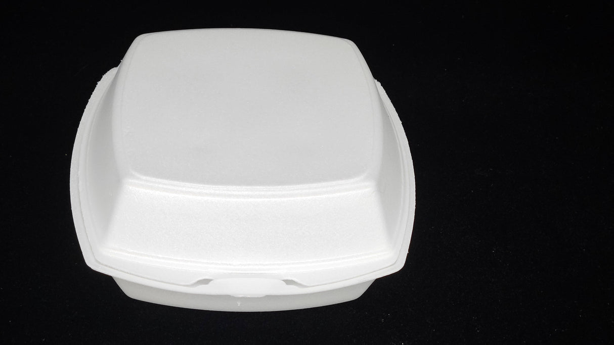 Styrofoam Hinged Clamshell 6*6*2.75 500/Case - Albert's Produce LLC DBA Albert's Distribution