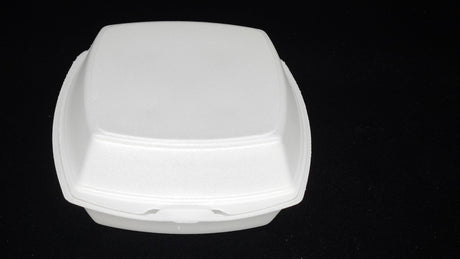 Styrofoam Hinged Clamshell 6*6*2.75 500/Case - Albert's Produce LLC DBA Albert's Distribution