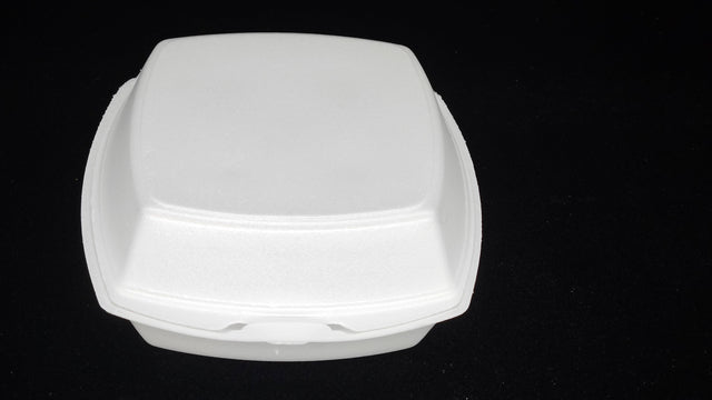 Styrofoam Hinged Clamshell 6*6*2.75 500/Case - Albert's Produce LLC DBA Albert's Distribution