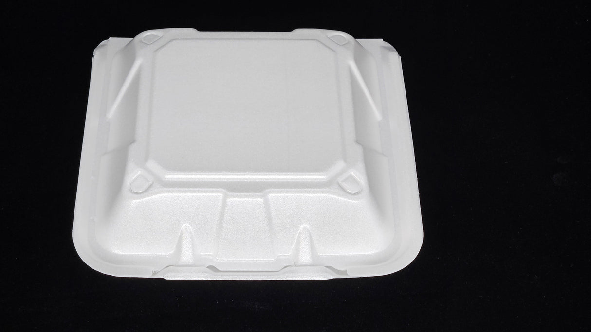 Styrofoam Hinged Clamshell 8*8*2.75 1 Compartment 150/Case - Albert's Produce LLC DBA Albert's Distribution