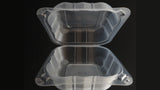 Hinged Clamshell Plastic - Translucent - 6*6*2.87 1 Compartment 500/Case - Albert's Produce LLC DBA Albert's Distribution