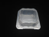 Hinged Clamshell Plastic - Translucent - 6*6*2.87 1 Compartment 500/Case - Albert's Produce LLC DBA Albert's Distribution