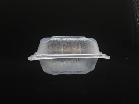 Hinged Clamshell Plastic - Translucent - 6*6*2.87 1 Compartment 500/Case - Albert's Produce LLC DBA Albert's Distribution