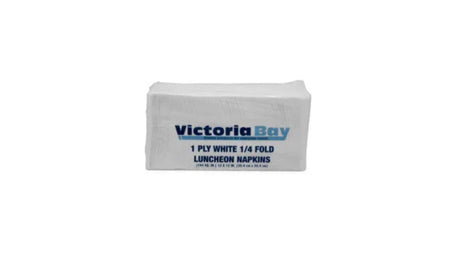 Luncheon Napkins 12x12 in white paper 1ply 1/4 fold 6000/case - Albert's Distribution