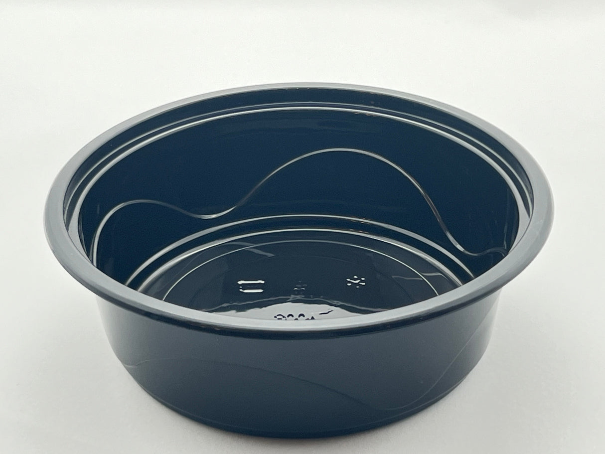 Plastic Round Bowl/Lid - 7 1/3" x 2" Round 32oz. 150/Case - Albert's Distribution