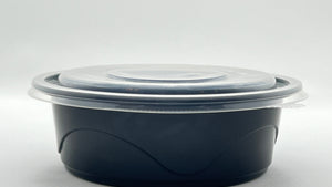 Plastic Round Bowl/Lid-7 1/3" x 2" Round 32oz 150/Case