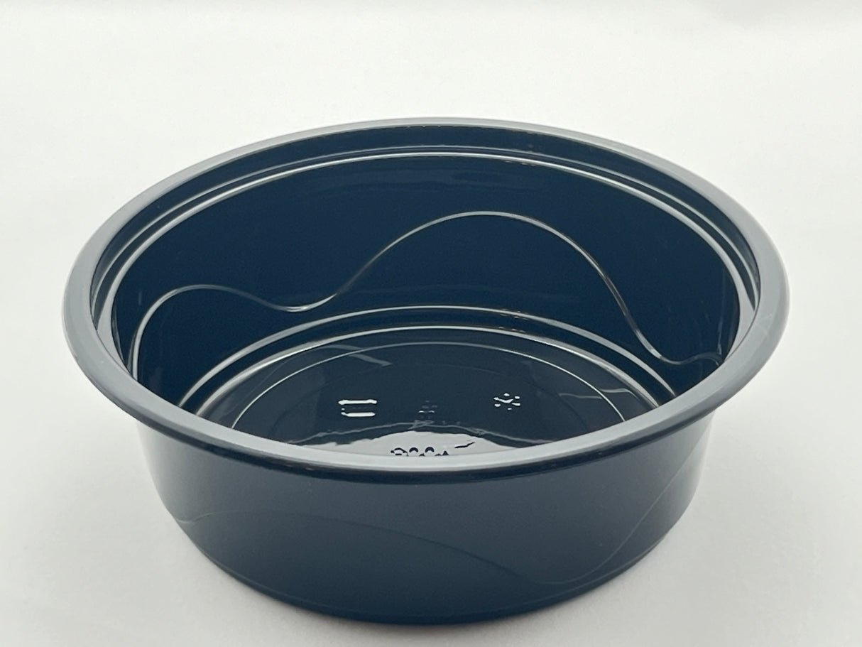 Plastic Round Bowl/Lid - 9" x 1 7/8" Round 48 oz. 150/Case - Albert's Distribution